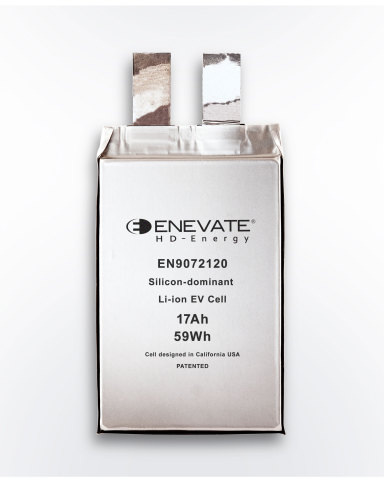 Enevate推出電動車5分鐘極速快充電池技術