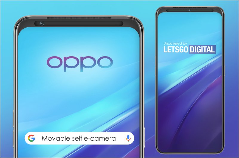 Oppo Reno 可移動自拍前鏡頭專利，可左右移動進行多角度拍攝