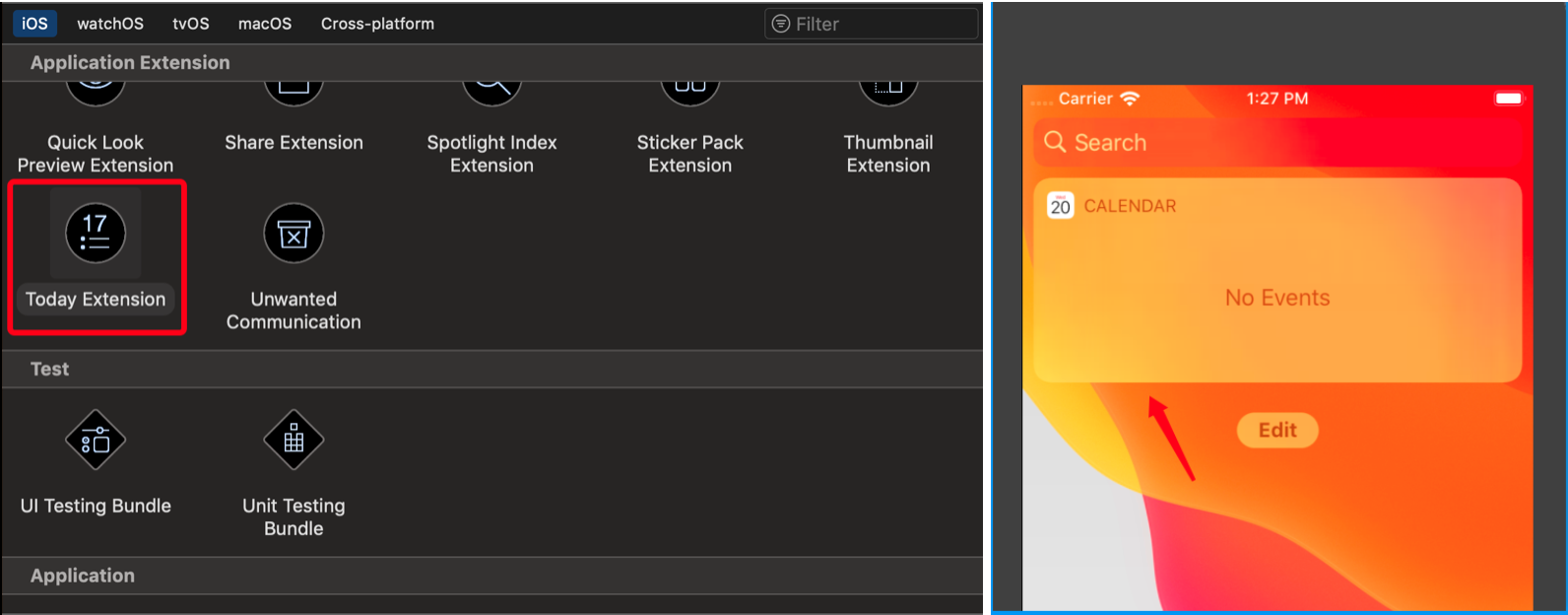iOS：應用程序擴展開發之Today擴展（Today Extesnsion）