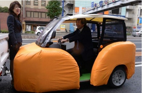 日本研發“軟綿綿”電動汽車最高時速50公里